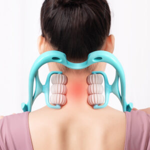 Multifunctional Manual Six-Wheel Neck Massager – Ergonomic, Portable Relief