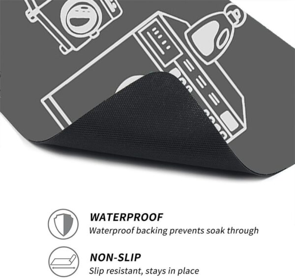 Gray Anti-Vibration Washing Machine Mat – Shock Absorption & Noise Reduction - Image 5