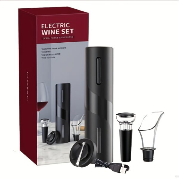 Intelligent Automatic Electric Wine Opener Set – Complete Kit - Image 3