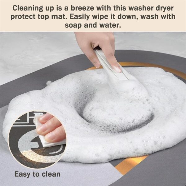 Gray Anti-Vibration Washing Machine Mat – Shock Absorption & Noise Reduction - Image 4