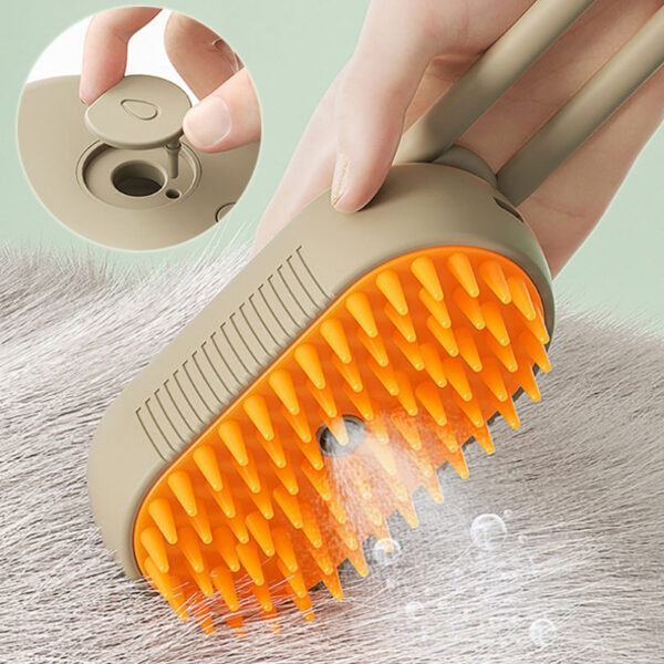 3-in-1 Electric Spray Cat Steam Brush – Groom, Massage & De-Shed - Image 6