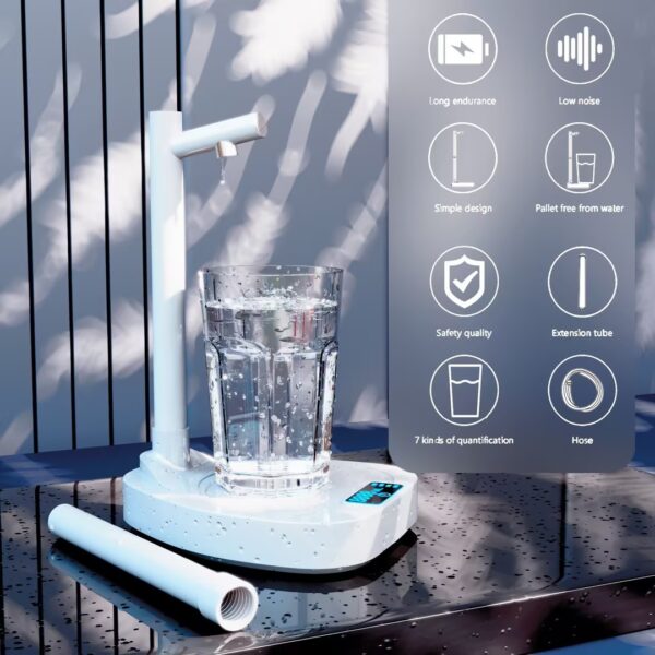 Automatic Rechargeable Water Dispenser with Extension Stand - Image 10