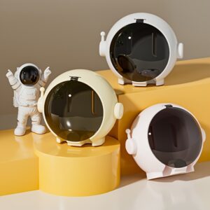 Astronaut Toothbrush Holder – Wall-Mounted, No-Drill, Space-Saving Design