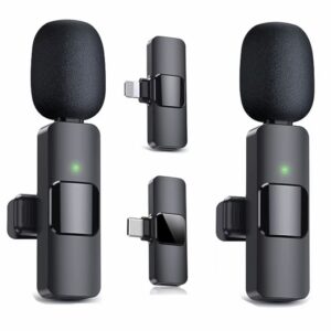 Wireless Lavalier Microphone – Rechargeable, Plug & Play USB-C
