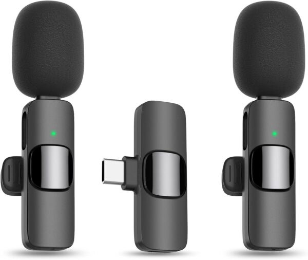 Wireless Lavalier Microphone – Rechargeable, Plug & Play USB-C - Image 2