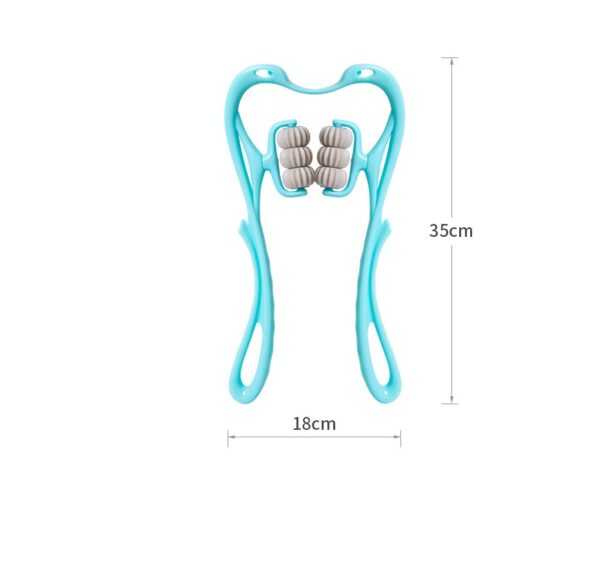Multifunctional Manual Six-Wheel Neck Massager – Ergonomic, Portable Relief - Image 3
