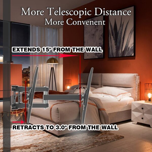 TMDS-105 Wall-Mounted TV Stand – Full Motion, Heavy-Duty, Adjustable - Image 7
