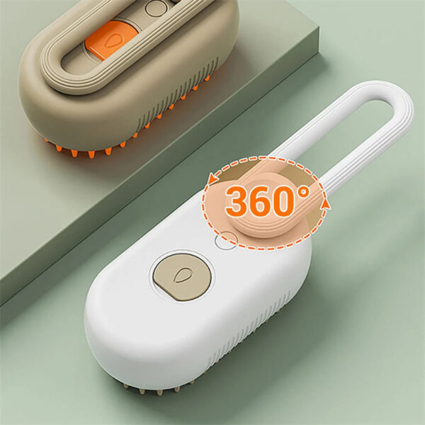 3-in-1 Electric Spray Cat Steam Brush – Groom, Massage & De-Shed - Image 8