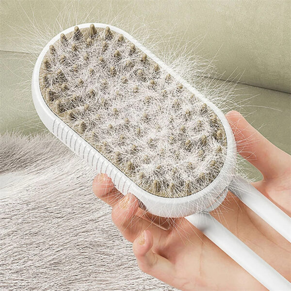 3-in-1 Electric Spray Cat Steam Brush – Groom, Massage & De-Shed - Image 10