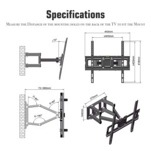 TMDS-105 Wall-Mounted TV Stand – Full Motion, Heavy-Duty, Adjustable